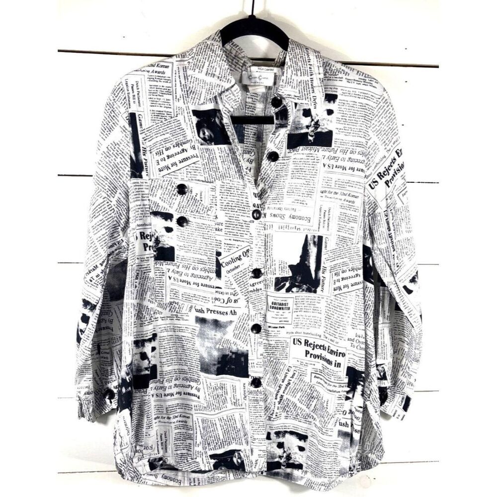 Unbranded Women's Black and White Shirt